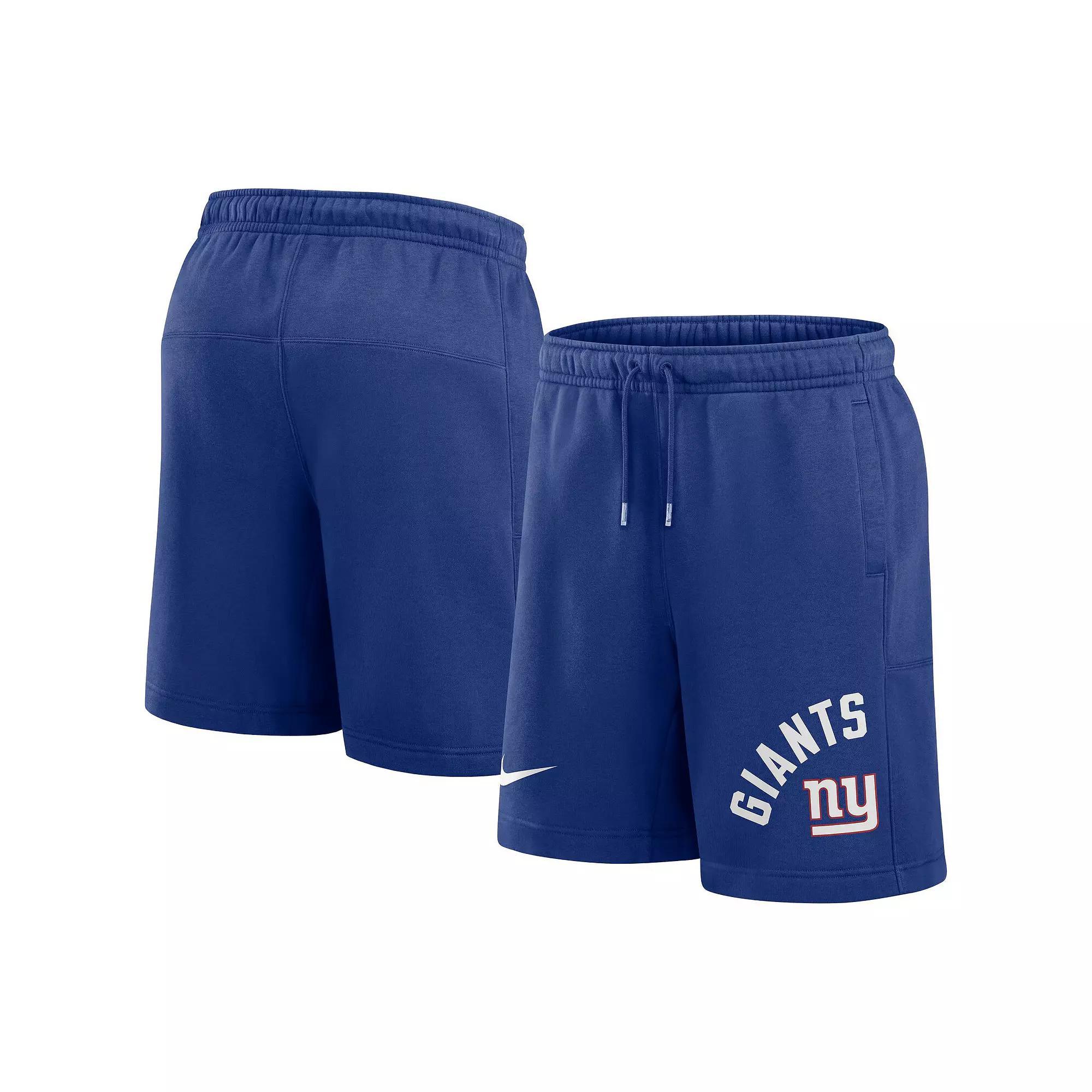 Men's Nike Royal New York Giants Arched Kicker Shorts, Size: Large, Blue Product Image
