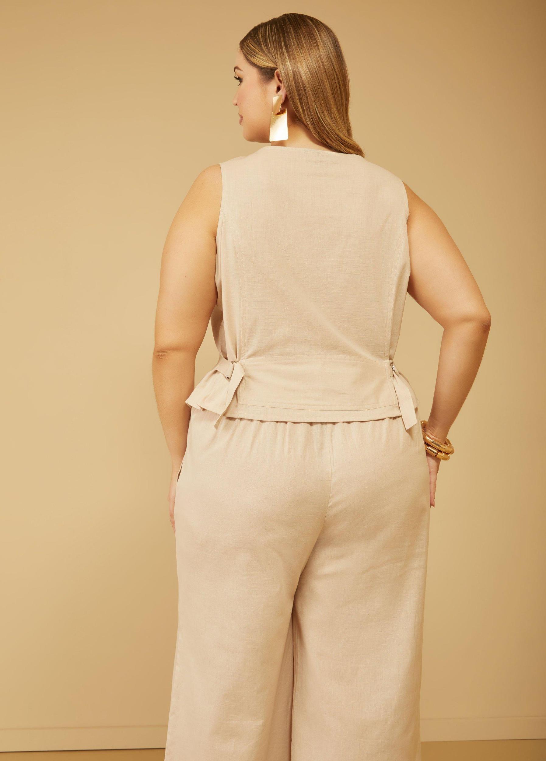 Linen Blend Vest Product Image