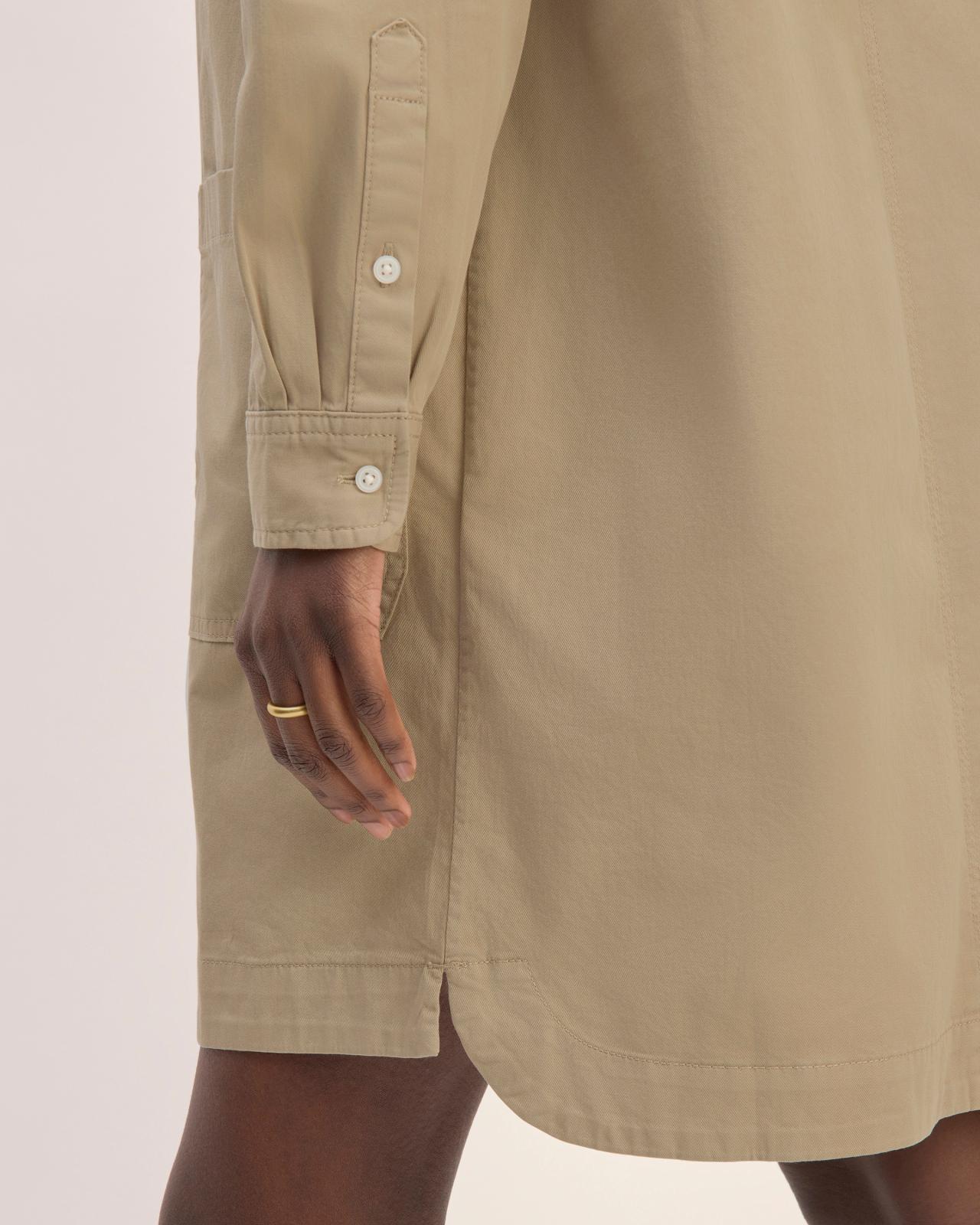 The Long-Sleeve Utility Mini Dress Product Image