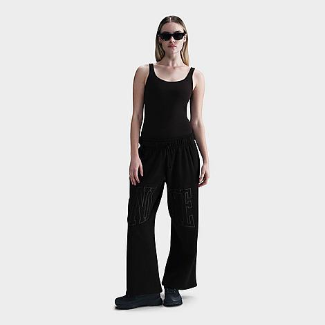 Women's Nike Sportswear Mid-Rise Oversized Open-Hem French Terry Pants Product Image