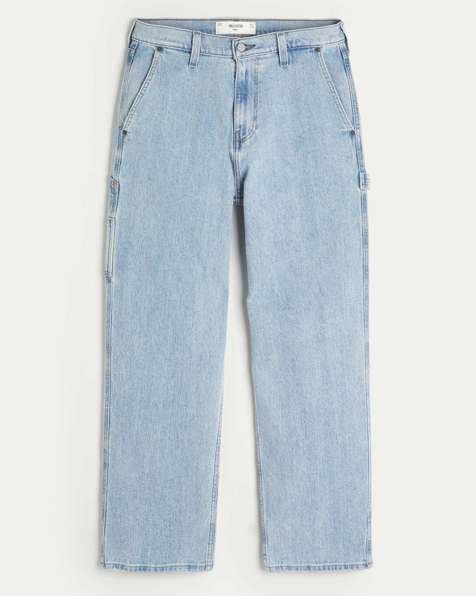 Light Wash Baggy Painter Jeans Product Image