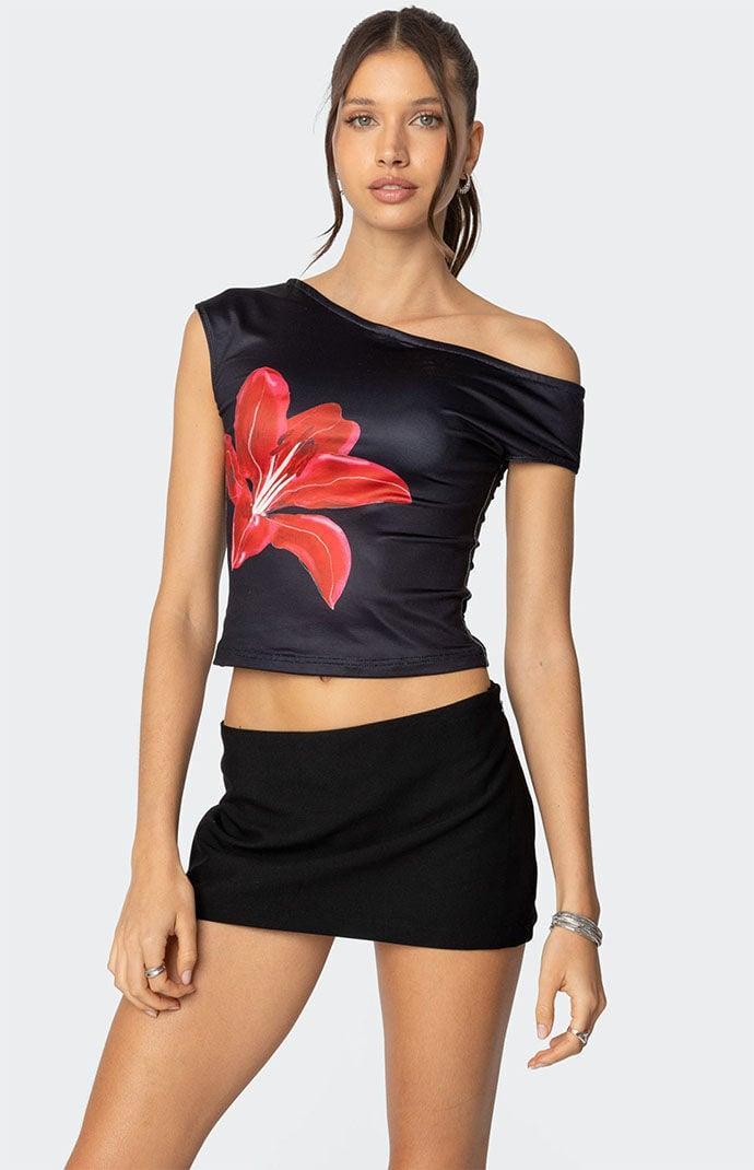 Edikted Women's Firelily Asymmetric Top Product Image