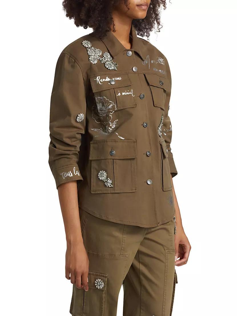 Foiled Je Taime Vera Shirt Jacket Product Image