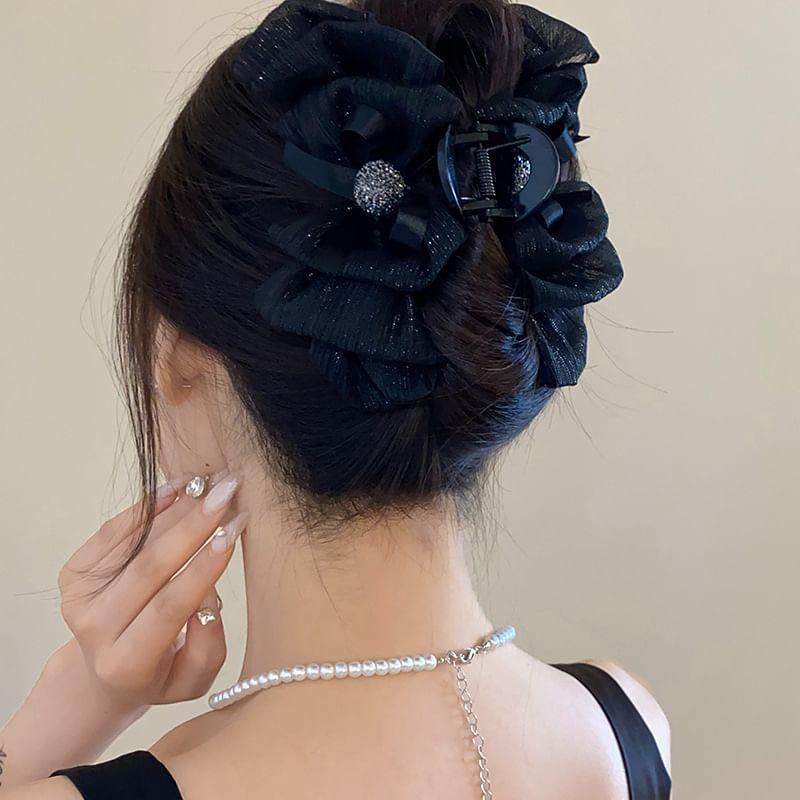 Mesh Bow Hair Claw Clip Product Image