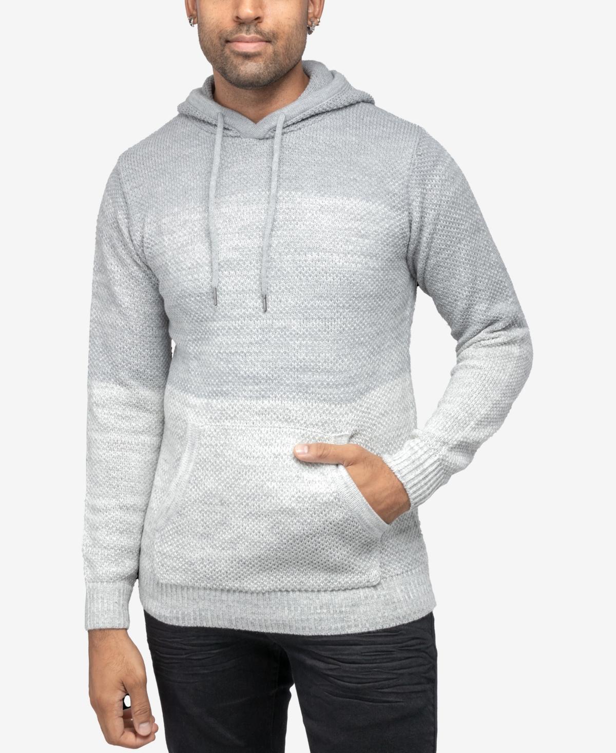 Men's Xray Regular-Fit Colorblock Pullover Hooded Sweater, Size: XXL, White Product Image