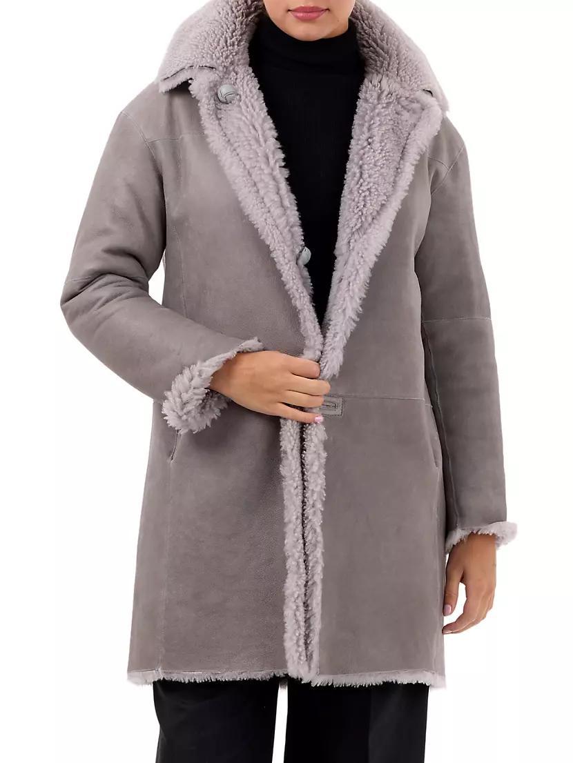 Reversible Shearling Lamb Stroller Jacket Product Image