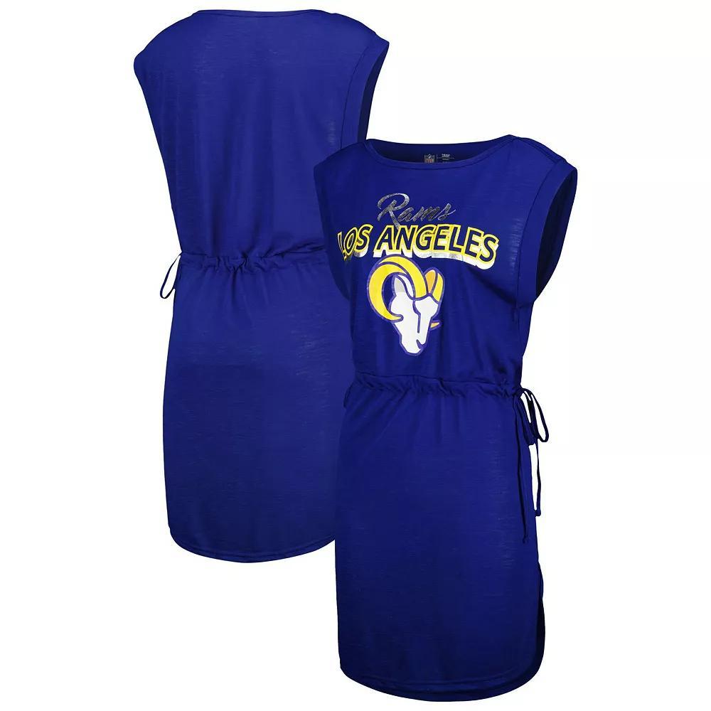 Women's G-III 4Her by Carl Banks Royal Los Angeles Rams G.O.A.T. Swimsuit Cover-Up, Size: Large, Blue Product Image