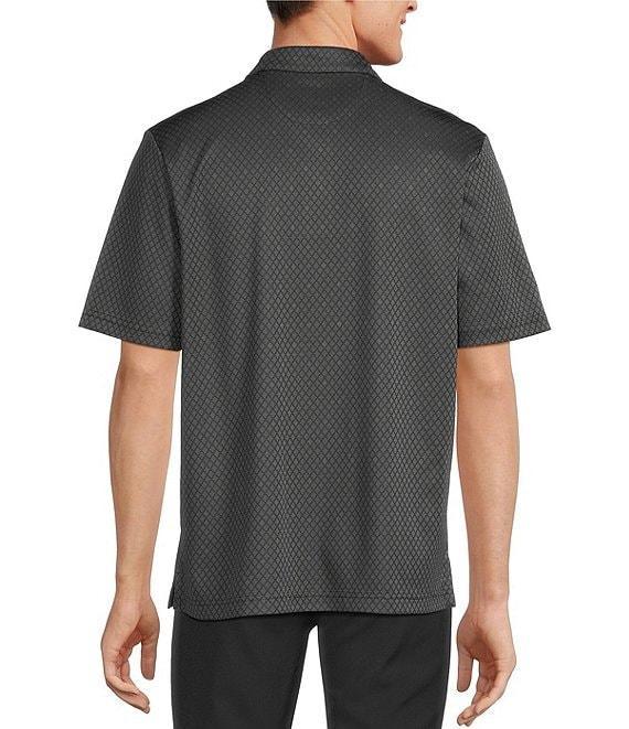 Roundtree & Yorke Performance Diamond Jacquard Polo Shirt Product Image