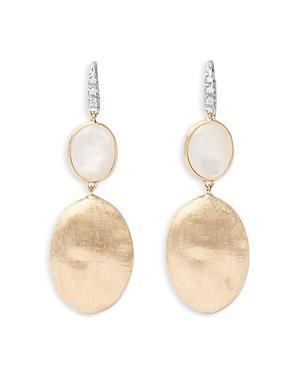 Womens Siviglia 18K Yellow Gold, 0.05 TCW Diamond, & Mother-Of-Pearl Drop Earrings Product Image