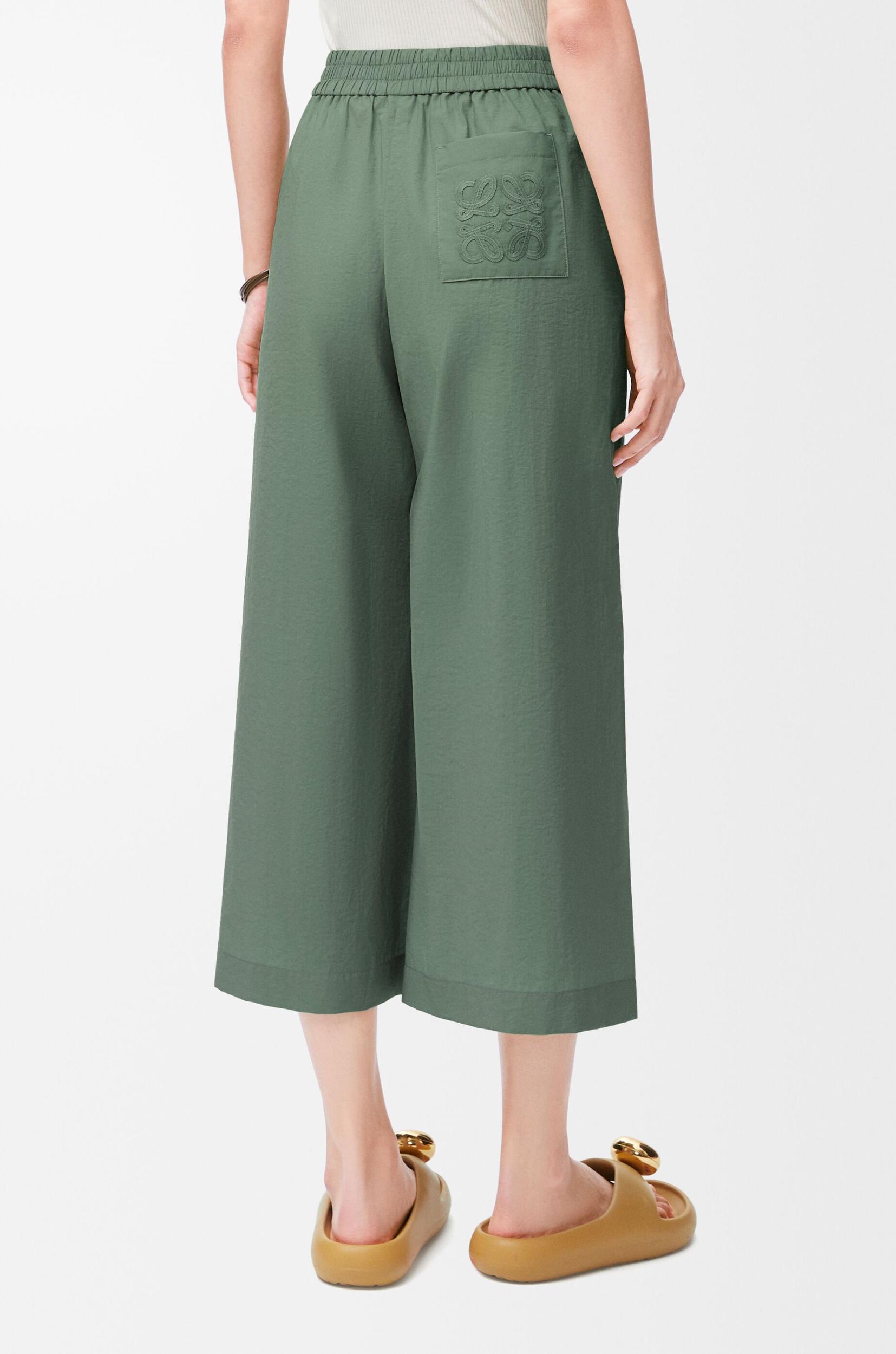 Cropped trousers in cotton blend Product Image