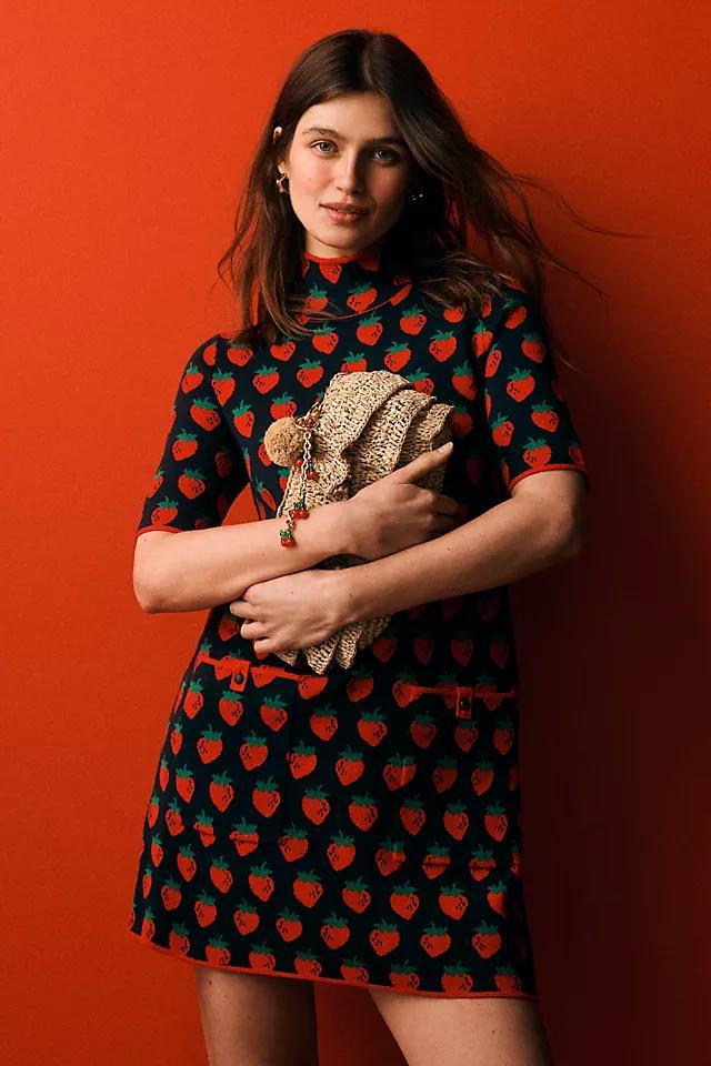 The Annalise Mock-Neck Mini Sweater Dress by Maeve Product Image
