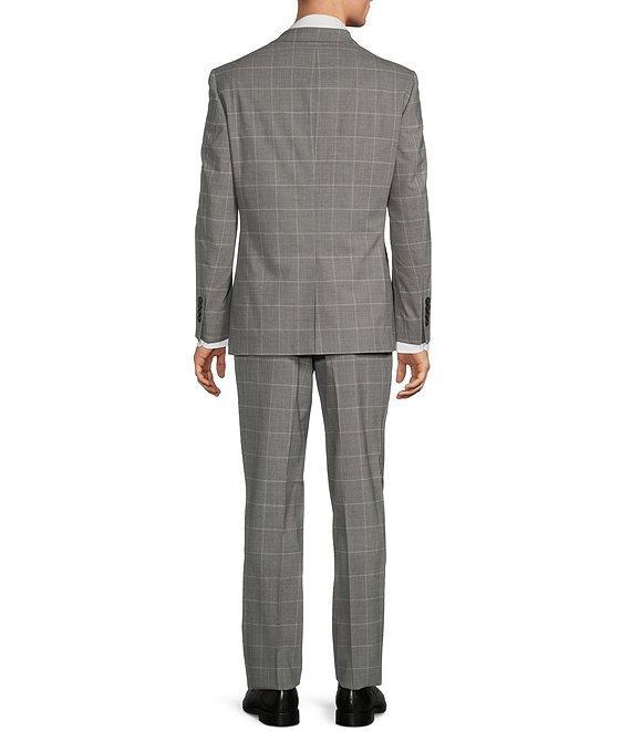 Hickey Freeman Classic Fit Reverse Pleat Front Windowpane 2 Piece Suit Product Image