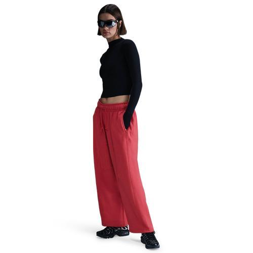 Women's Nike Sportswear Mid-Rise Oversized Open-Hem French Terry Pants Product Image