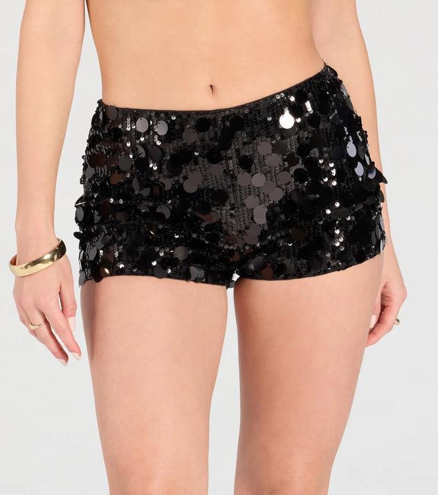 In The Groove Sequin Hot Shorts Product Image
