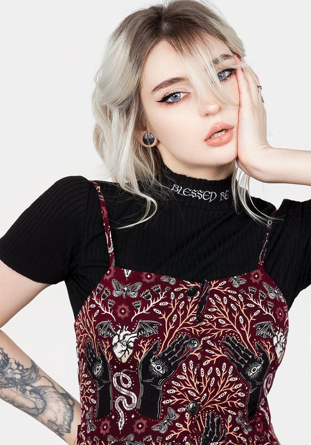 Hemlock Button Up Apron Dress Product Image