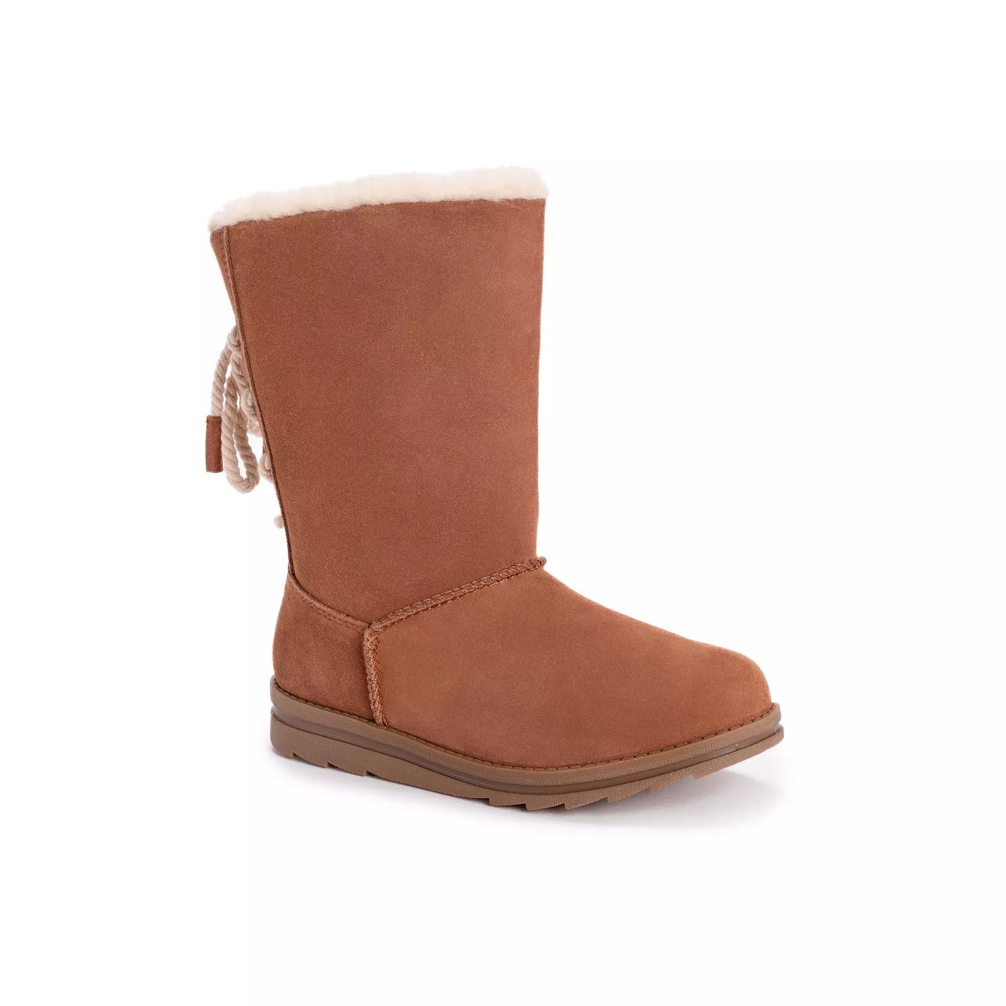 MUK LUKS Ziggy Rodeo Womens Suede Winter Boots Red Product Image