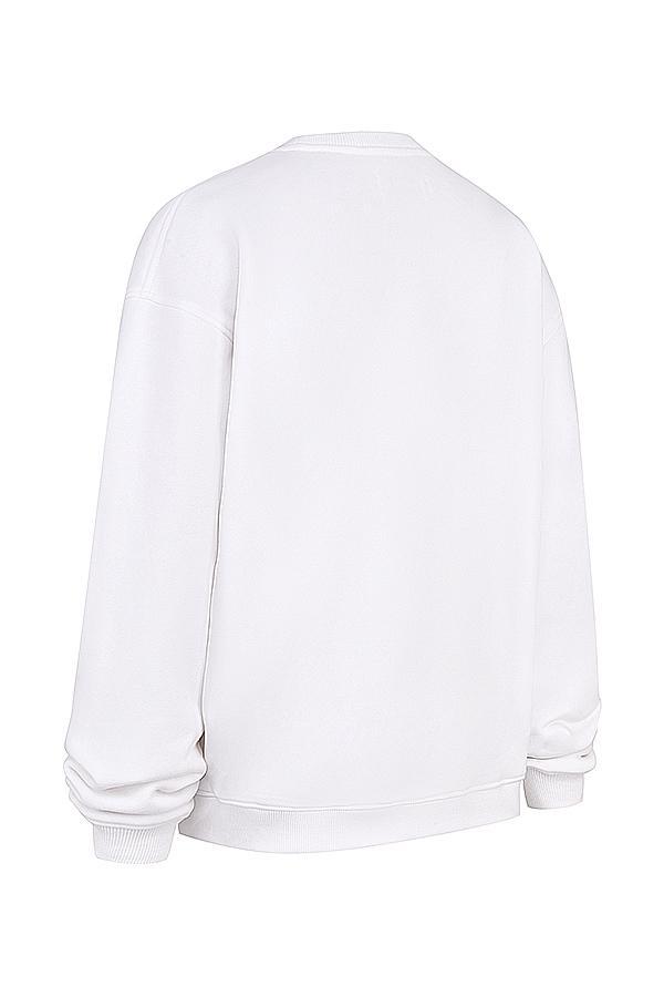 Haze  white crew neck sweatshirt - sale Product Image