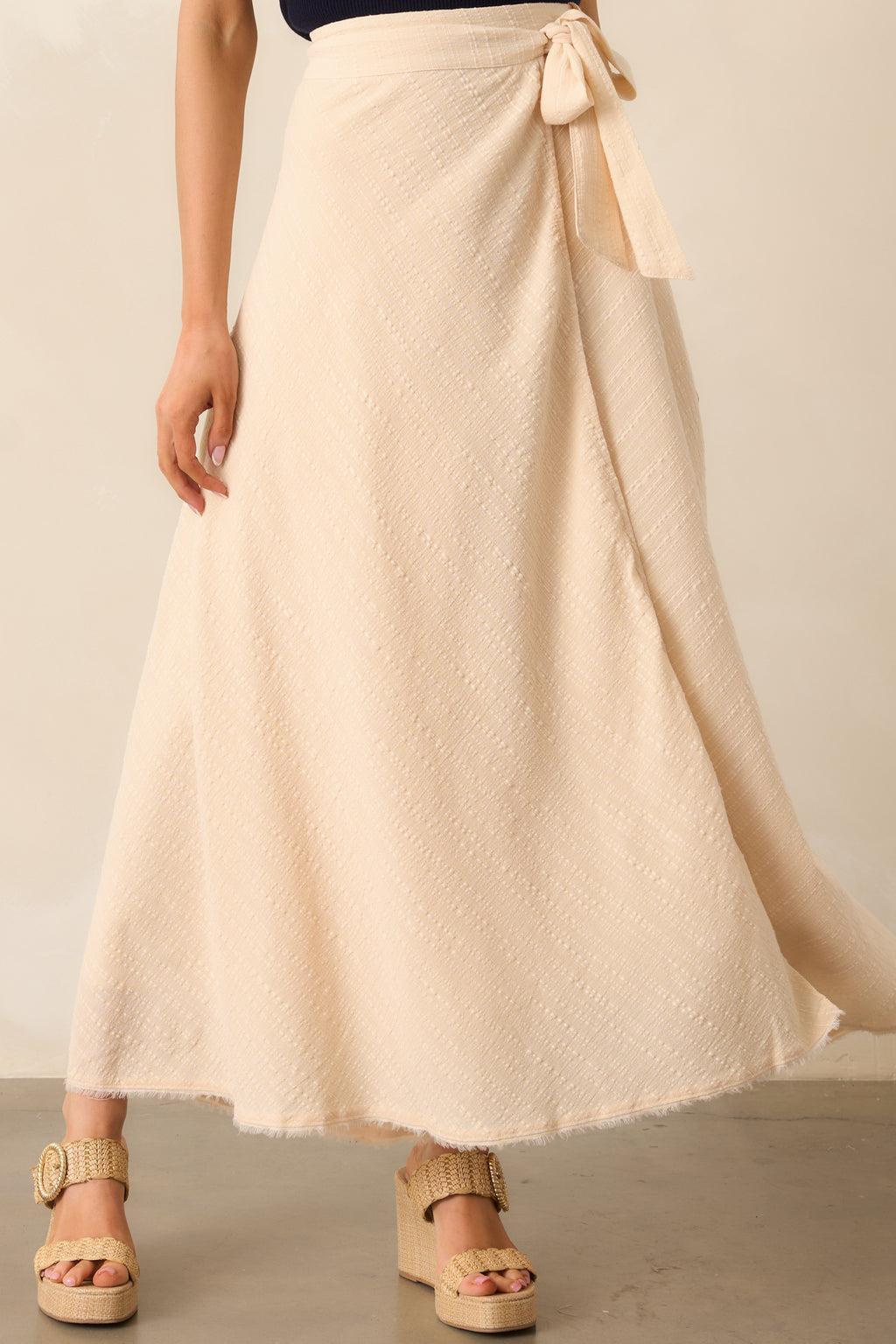 Z Supply Beige Salerno Wrap Midi Skirt Product Image
