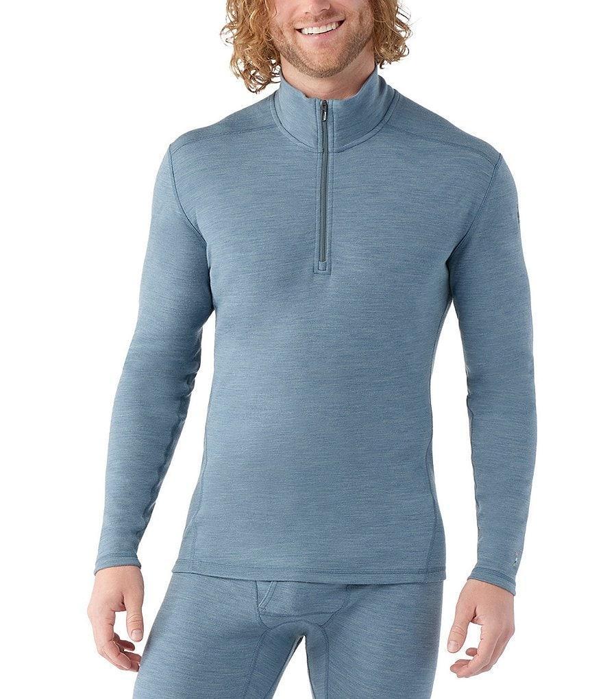 SmartWool Slim Fit Merino Base Layer Solid Quarter-Zip Pullover Product Image