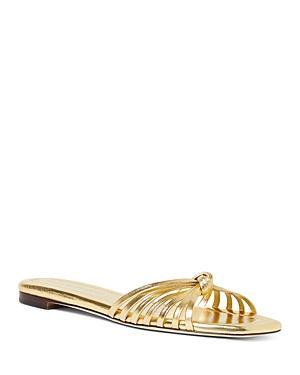 Izzie Leather Knot Flat Sandals Product Image