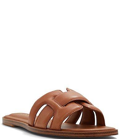 ALDO Elenaa - Women's Flat Sandals - Brown, Size 9 Product Image