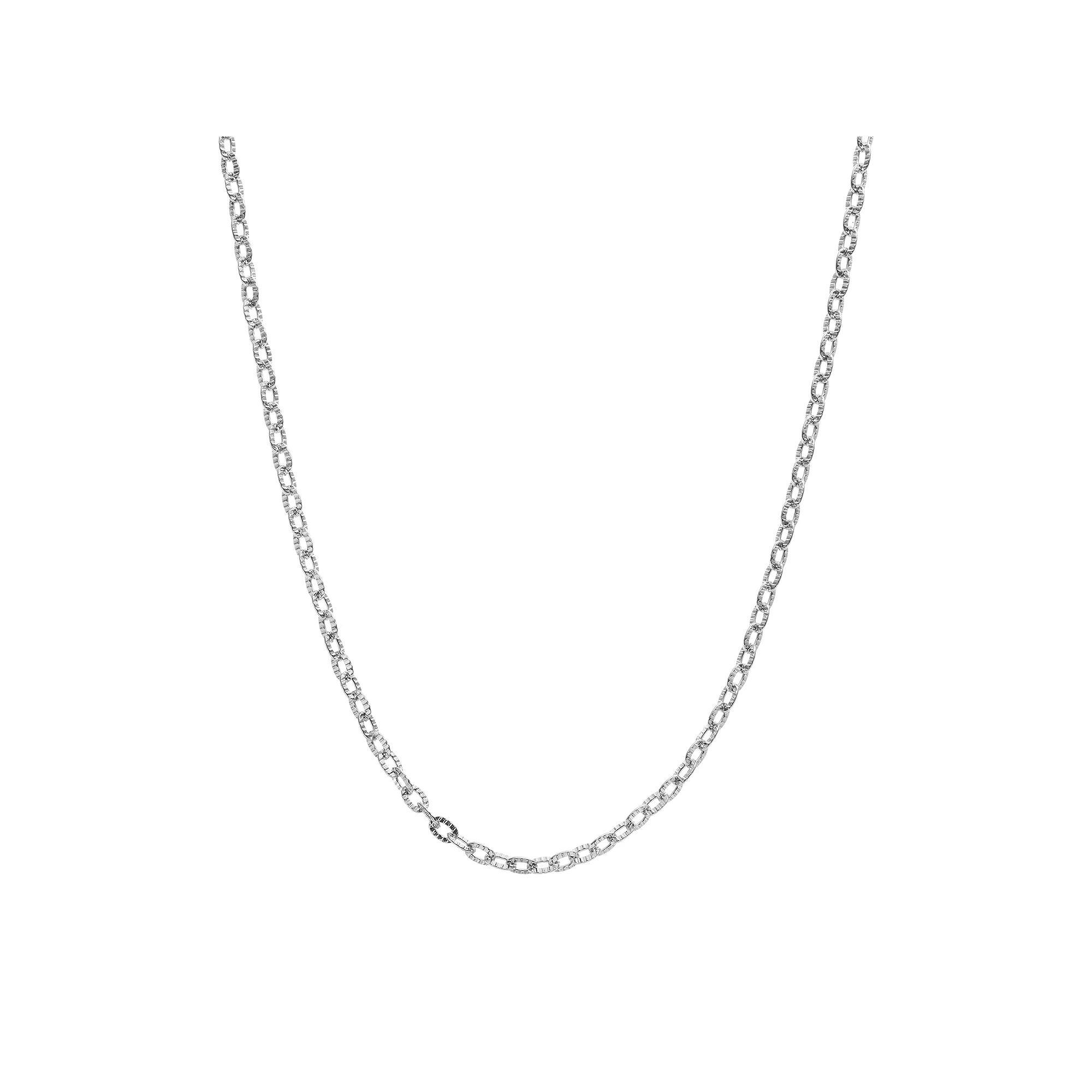 Blue La Rue Stainless Steel Rolo Chain Necklace - 24 in., Women's, Silver Product Image