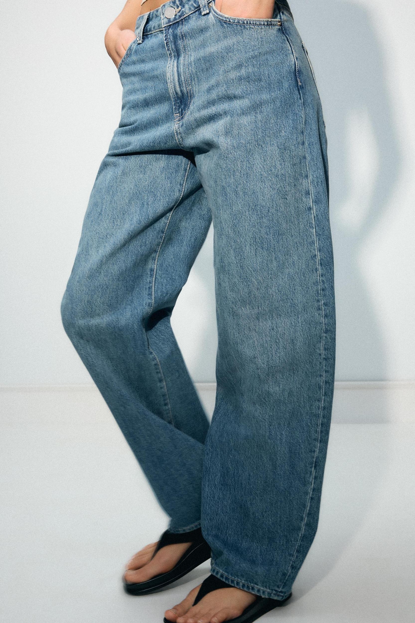 ZW COLLECTION BARREL HIGH WAIST JEANS Product Image