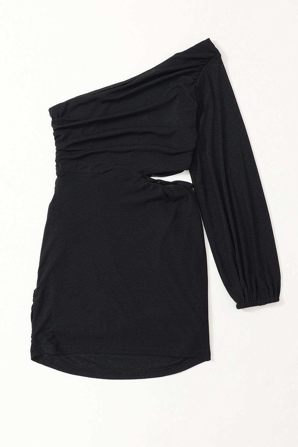 Black One Shoulder Bodycon Product Image