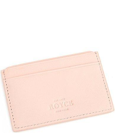 Womens RFID-Blocking Leather Card Case Product Image