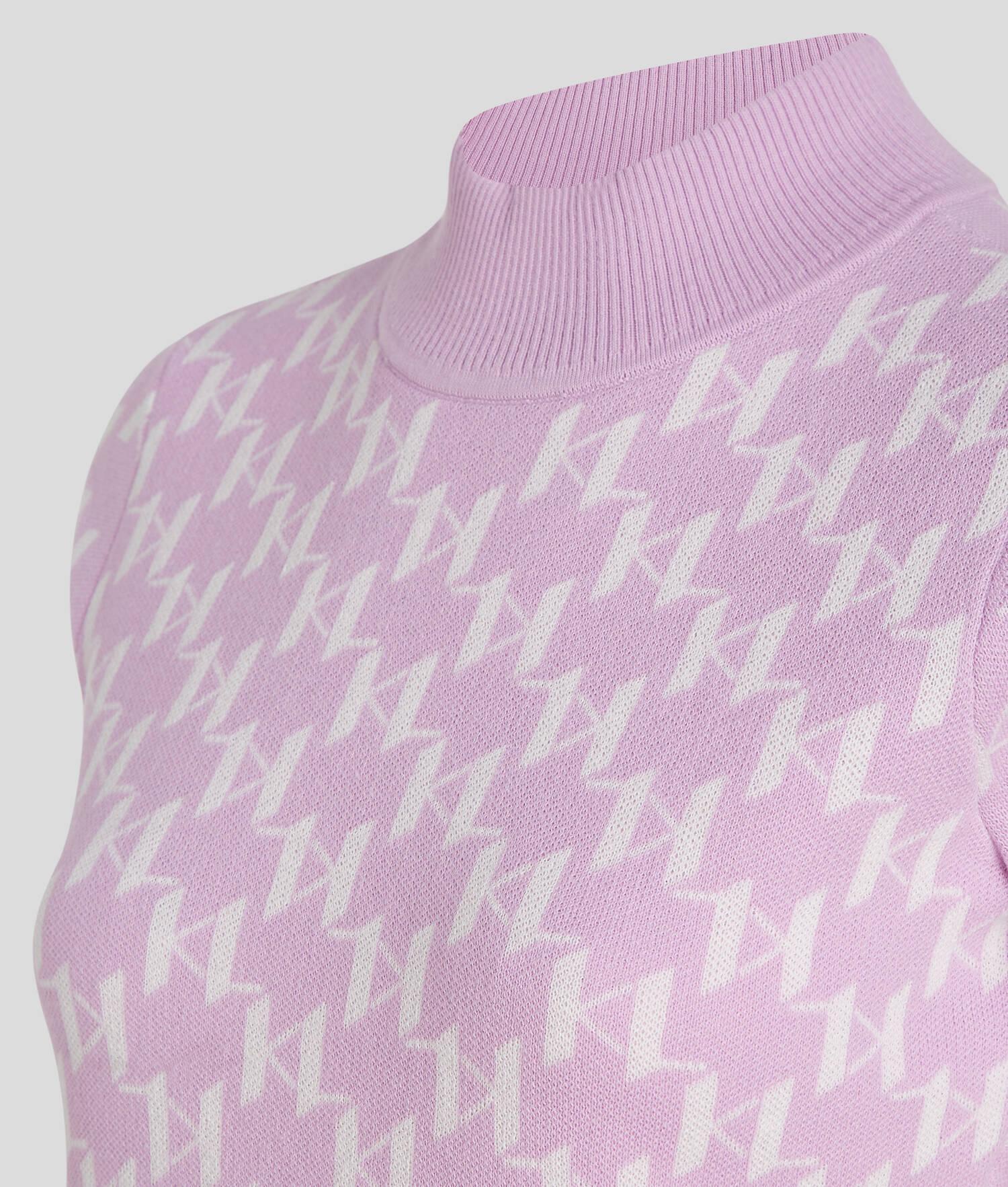 KL MONOGRAM MOCK-NECK SWEATER Product Image