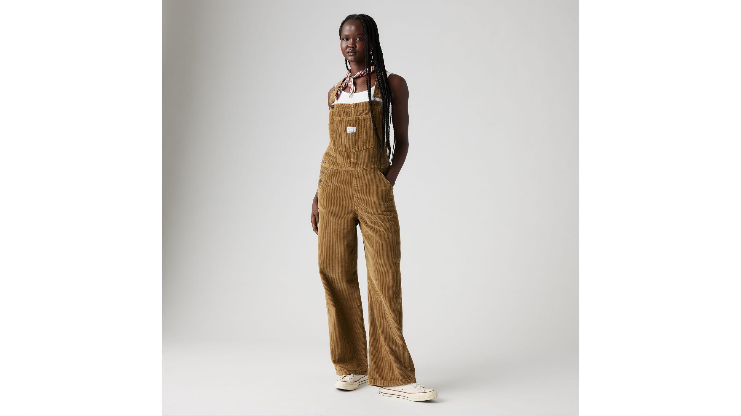 Baggy Corduroy Women's Overalls Product Image