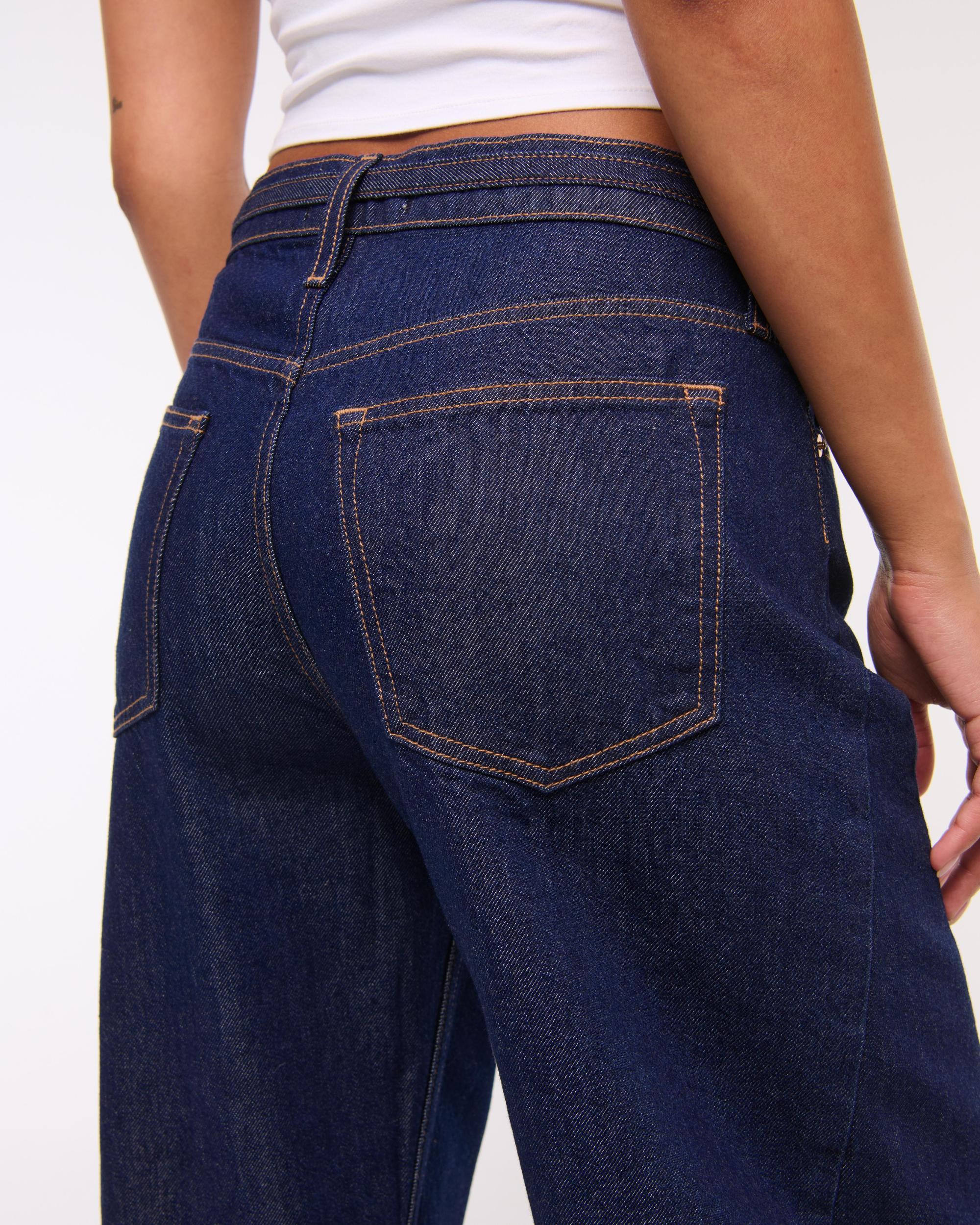 Mid Rise Barrel Jean Product Image