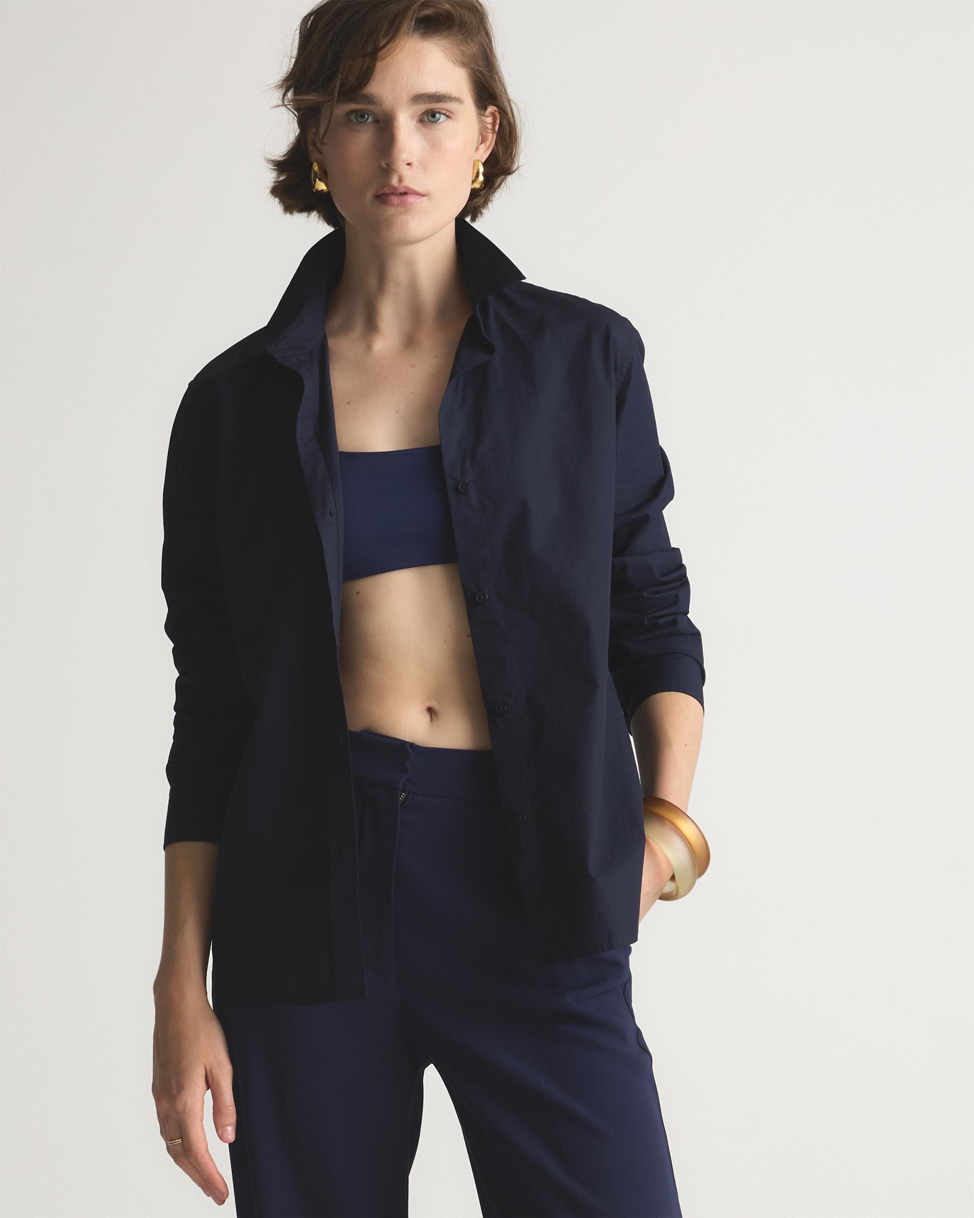 Quince | Women's Poplin Long Sleeve Shirt Size XL, Organic Cotton Product Image