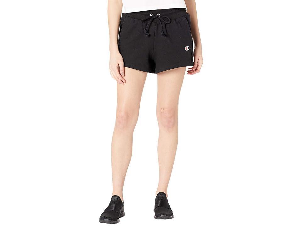 Womens Champion Reverse Weave Shorts, C Logo, 3 Black 2XL Product Image