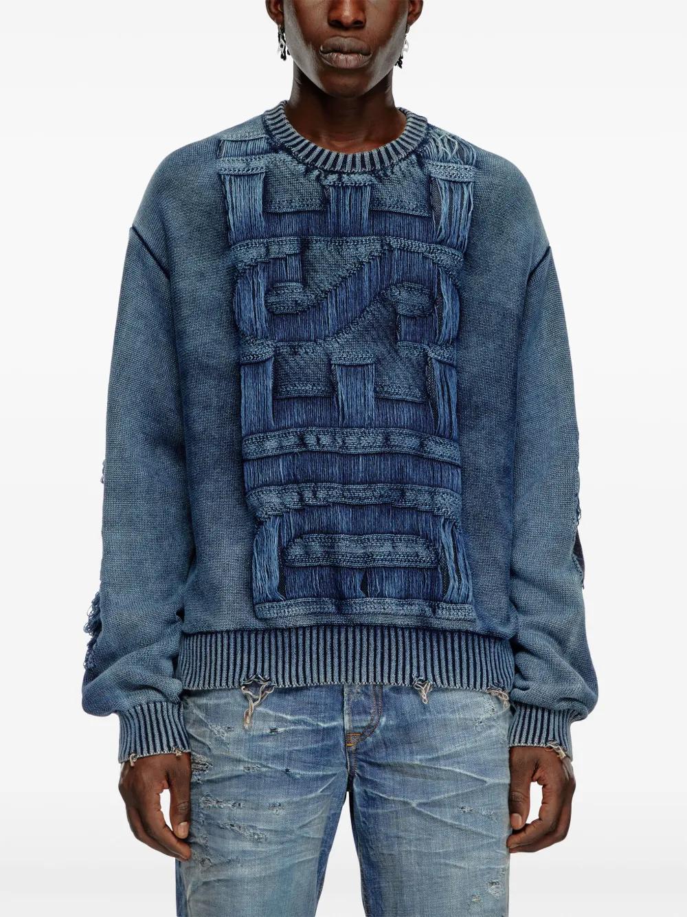 faded effect knitted jumper Product Image