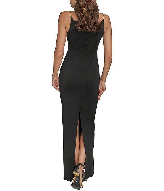 Donna Karan Long Sleeveless Scuba Sheath Dress Product Image