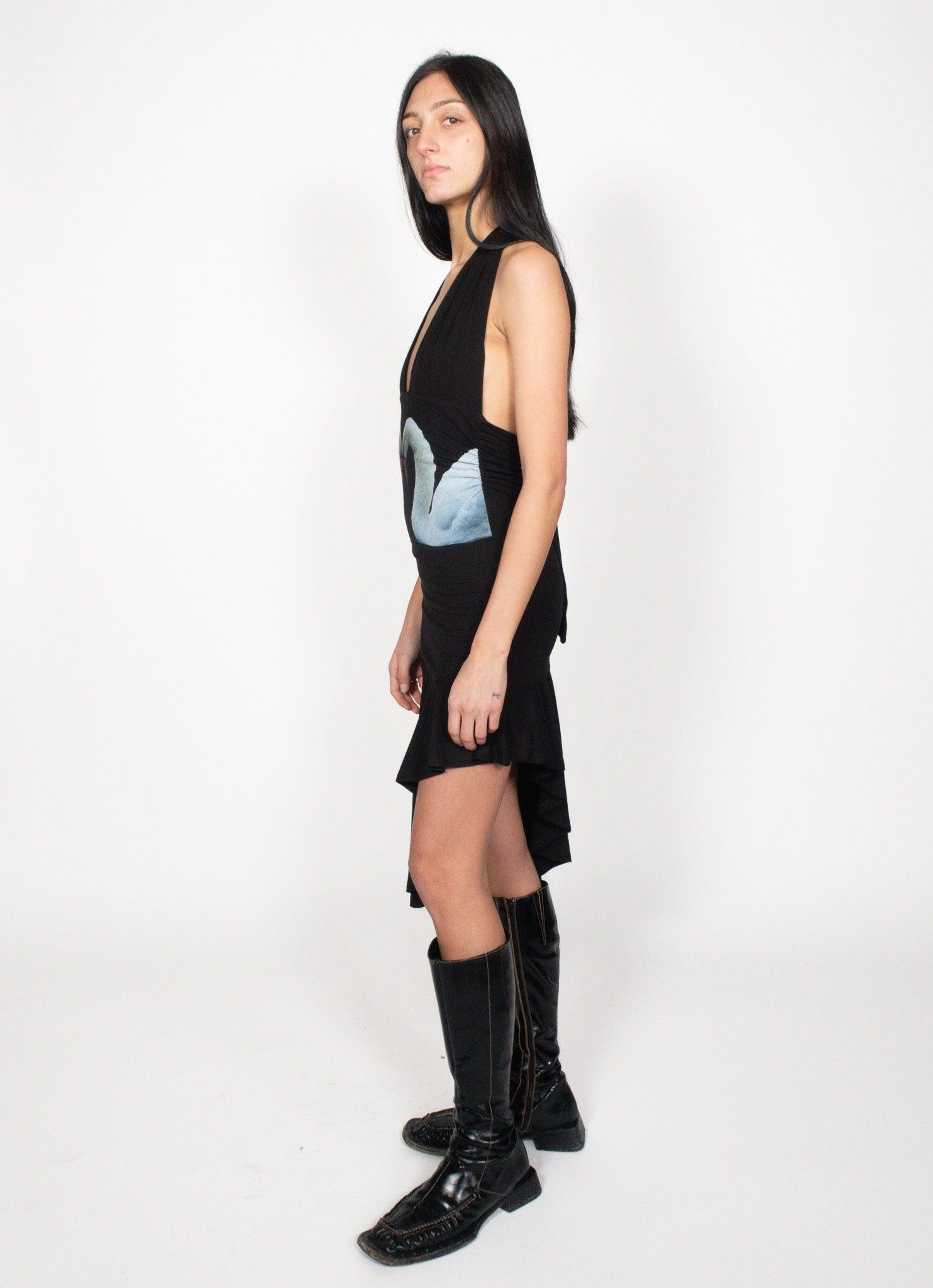 Swan Halter Dress Product Image