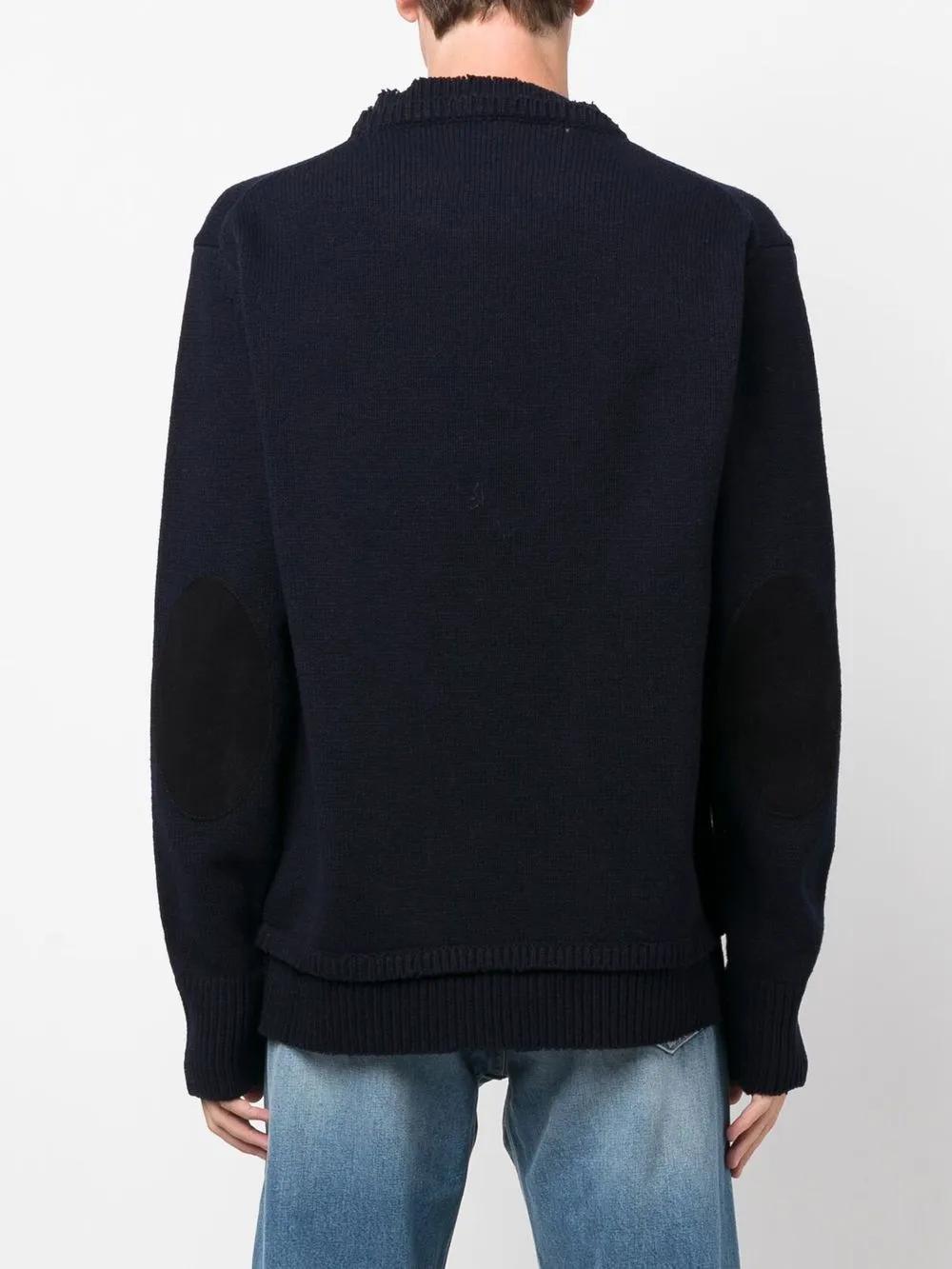 elbow-patch knitted jumper Product Image