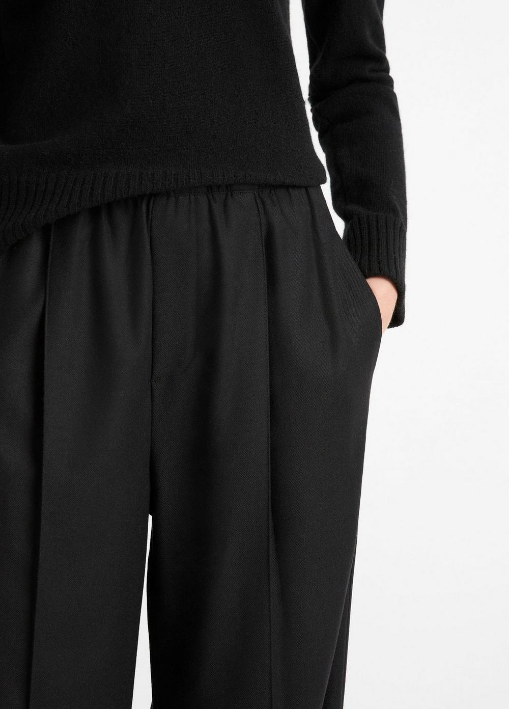 Womens Italian Wool-Blend Easy Pull-On Pant, Black, Size M Vince Product Image