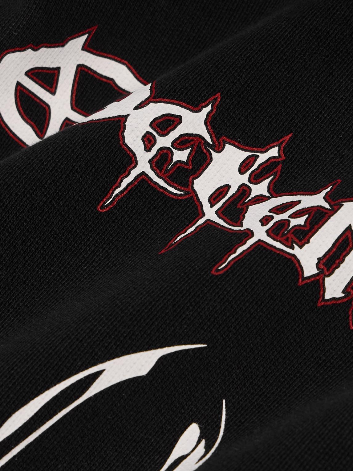graphic-print cotton hoodie Product Image