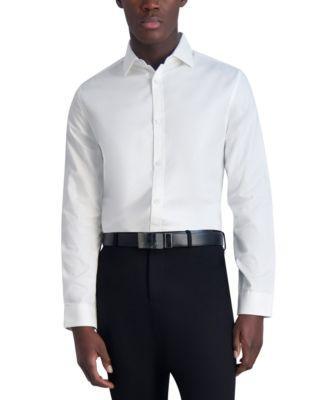 Karl Lagerfeld Paris Mens Slim-Fit Jacquard Woven Shirt Product Image