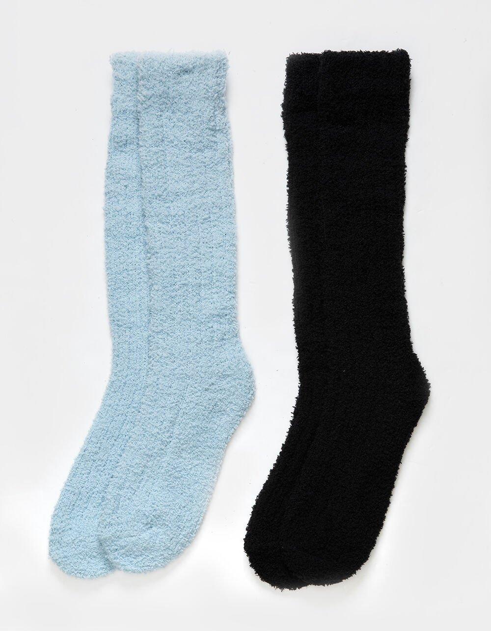 FULL TILT Cozy Slouch 2 Pack Womens Socks - BLK/BLUE Product Image