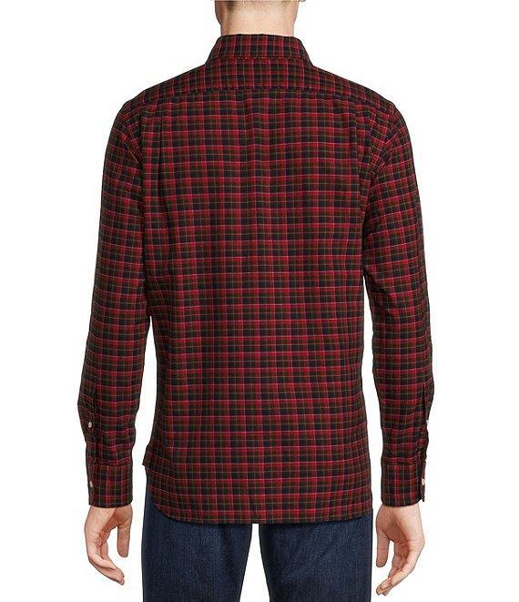Cremieux Blue Label Tailored Fit Plaid Oxford Long Sleeve Woven Shirt Product Image