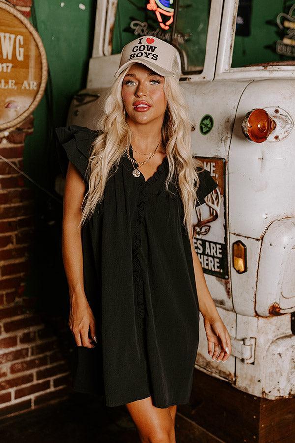 Town Square Kisses Shift Dress In Black Product Image