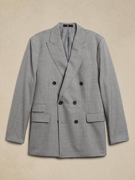 Signature Italian Rustico Double-Breasted Suit Jacket Product Image
