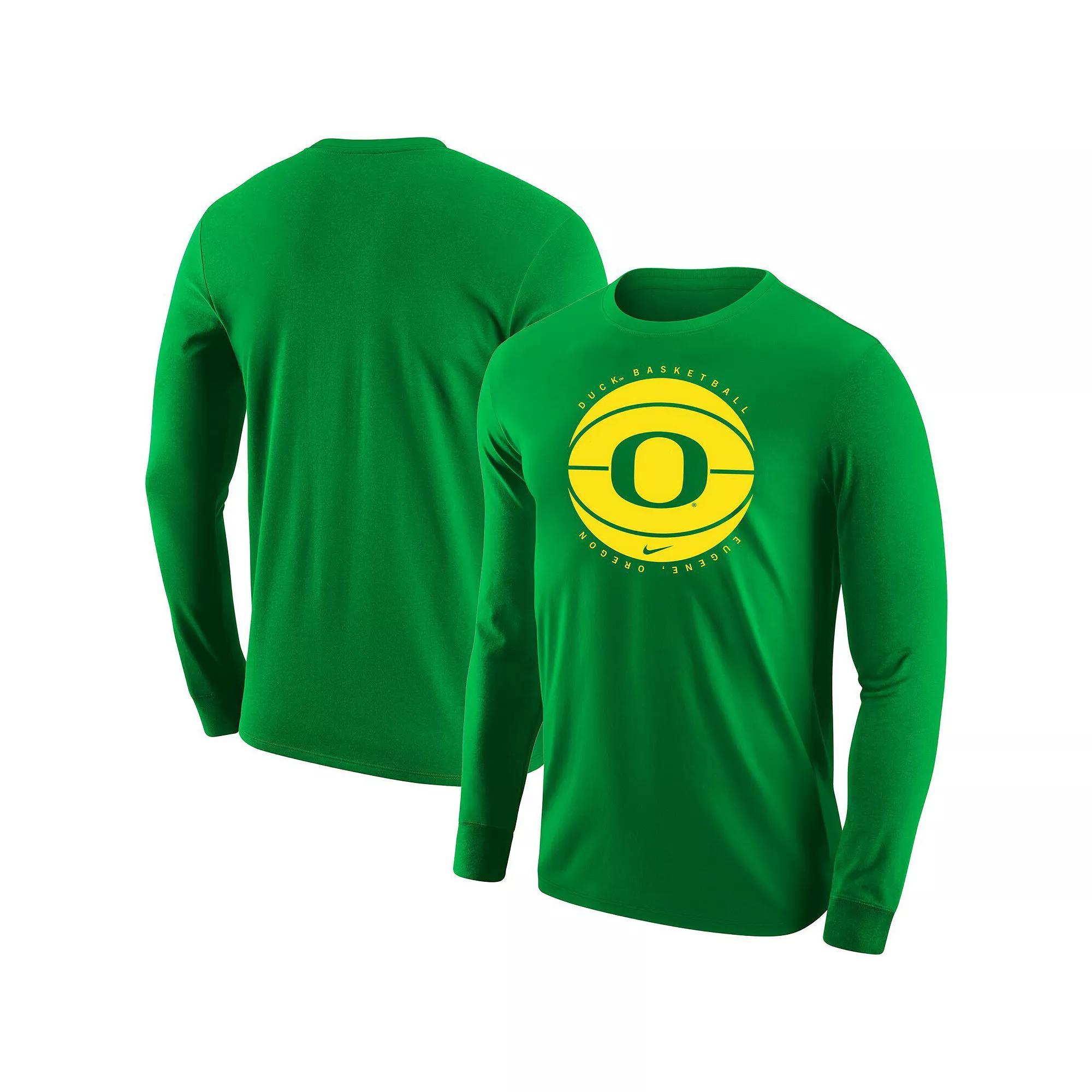 Men's Nike Black Oregon Ducks Basketball Long Sleeve T-Shirt, Size: 2XL Product Image