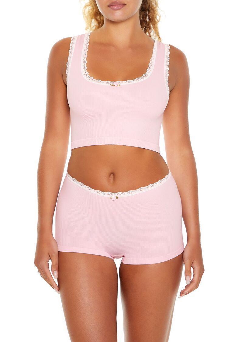 Seamless Lingerie Rosette Crop Top | Forever 21 Product Image