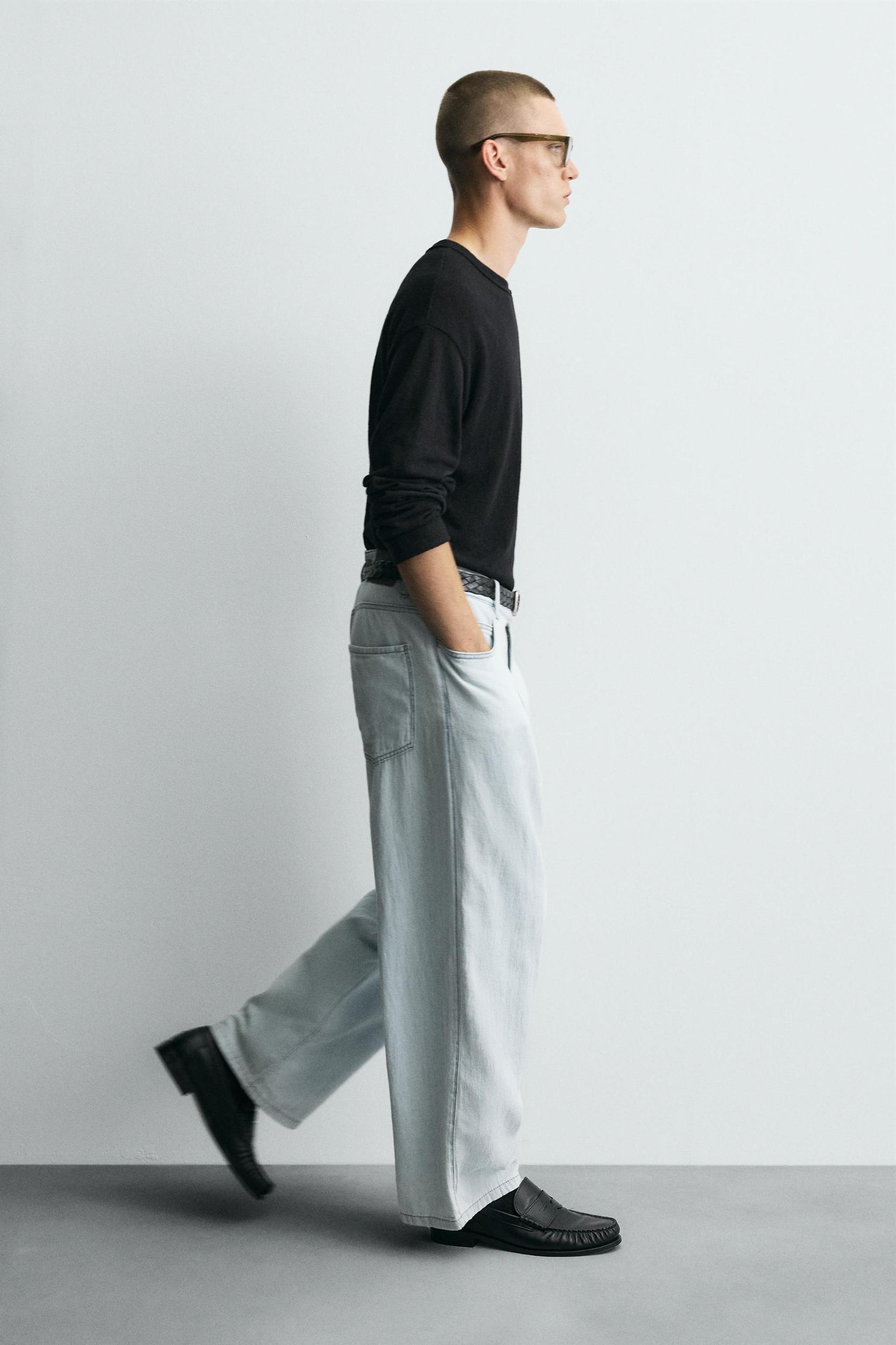 LIGHTWEIGHT LOOSE WIDE FIT JEANS Product Image