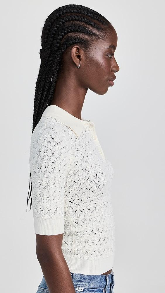 Sea Rue Fine Gauge Knit Polo Sweater | Shopbop Product Image