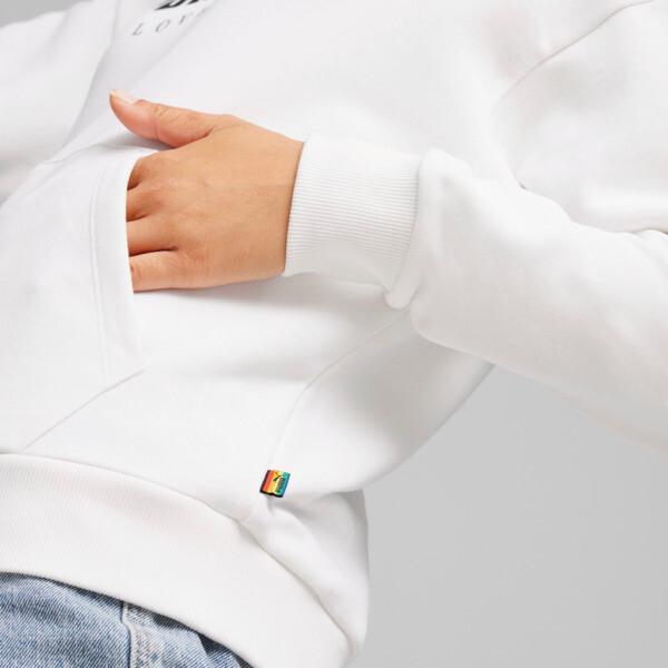 PUMA ESS+ LOVE WINS Women's Hoodie Product Image